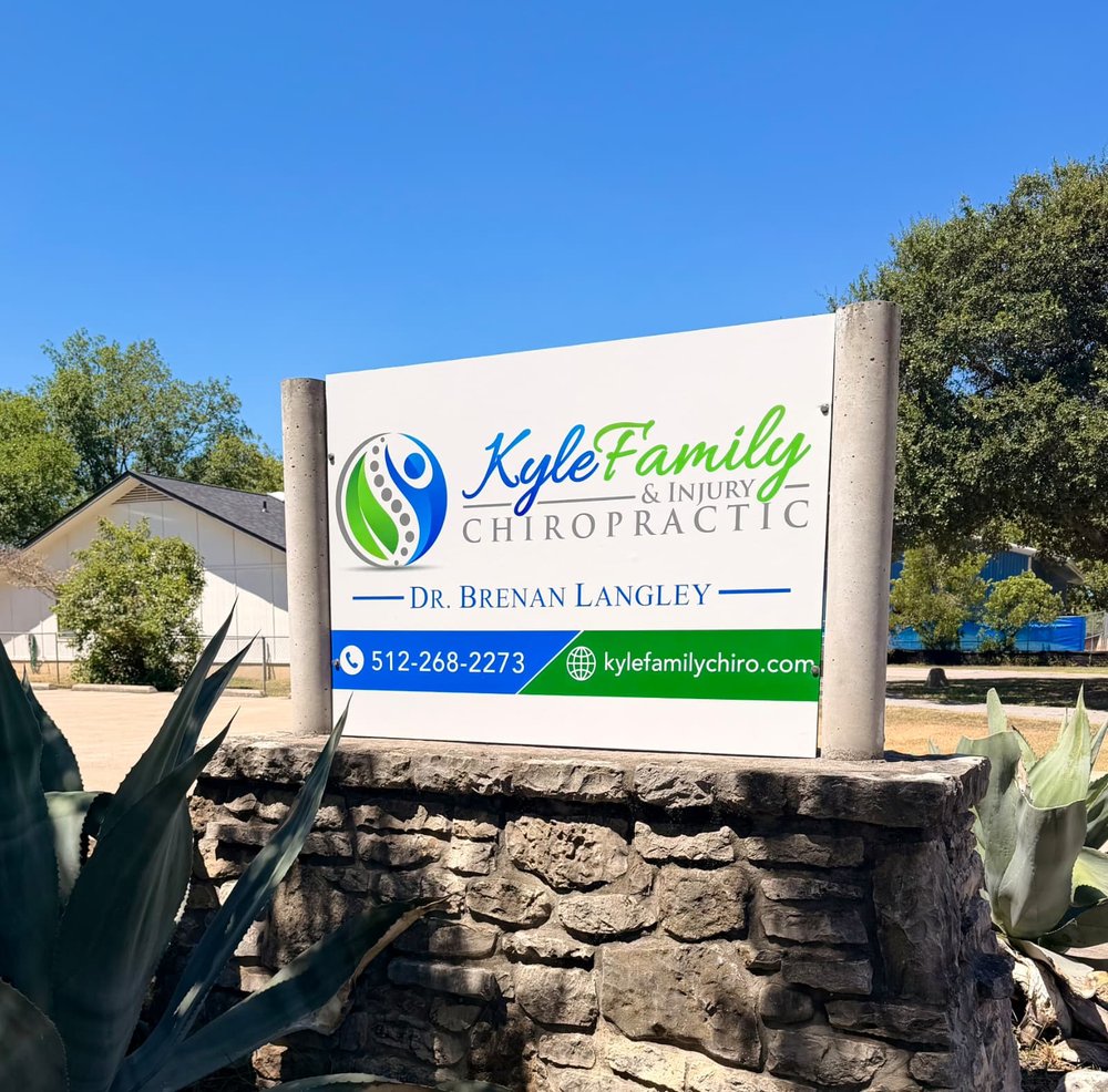 Kyle Family & Injury Chiropractic office sign